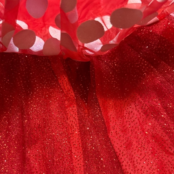 Red Polka Dot Minnie Mouse Toddler Costume (3T-4T) red, white & black - Picture 4 of 12